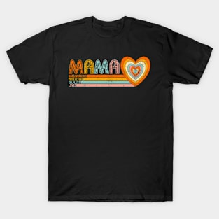 Retro Mama, Mothers Day, New Mom, Mommy, Best Mama T-Shirt